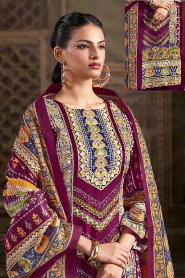 Belliza Designer Studio Musafir Rayon Suit 1042-005
