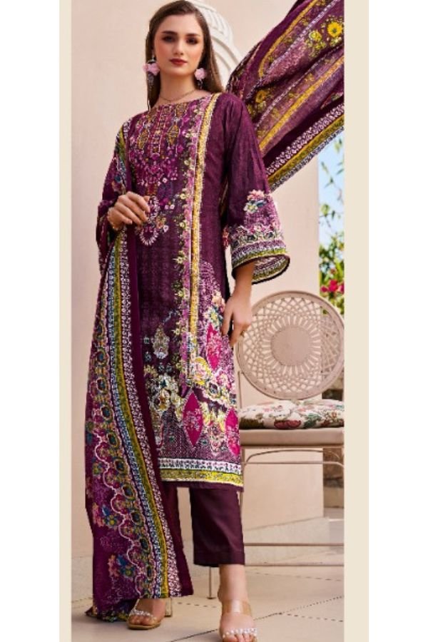 Belliza Designer Studio Naira 93 Cotton Printed Suit 1036-004