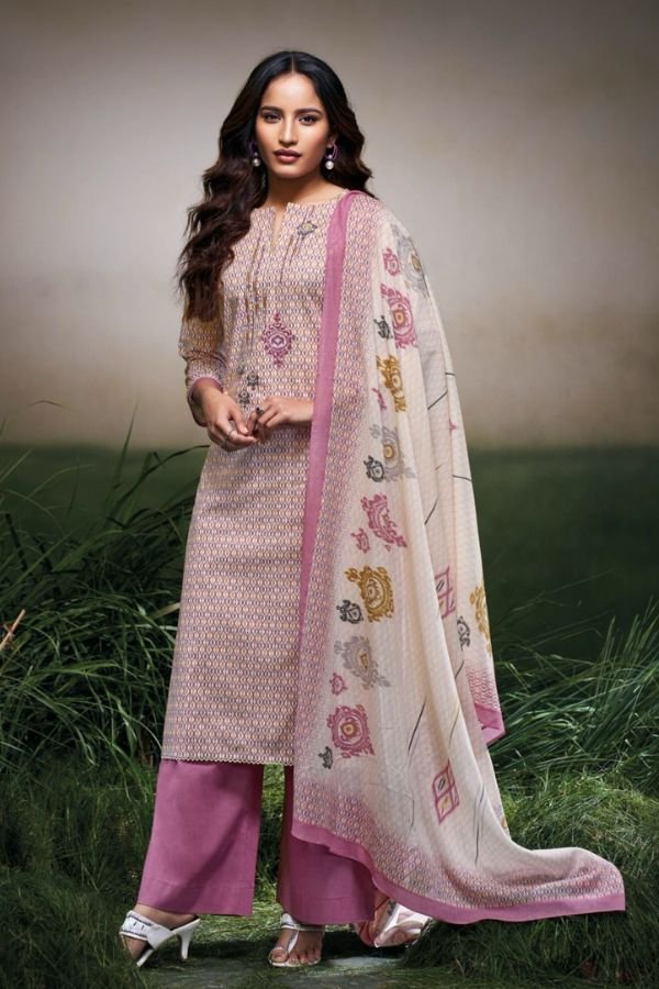 Ganga Fashion Azaria S3478 Cotton Embroidered Salwar Suit S3478-D
