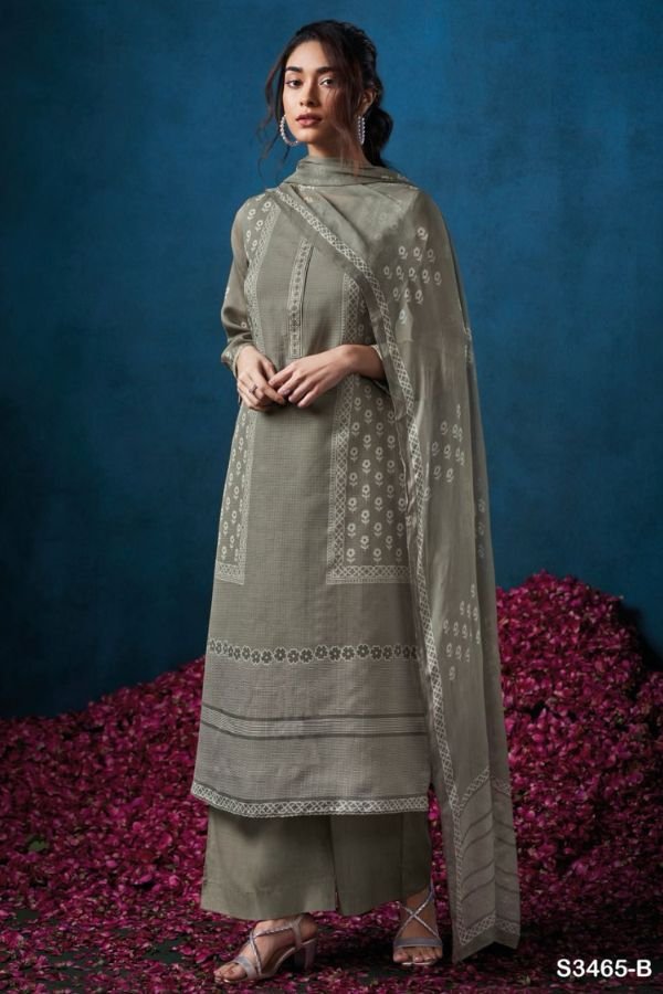 Ganga Fashion Brydan S3465 Cotton Embroidered Salwar Suit S3465-B