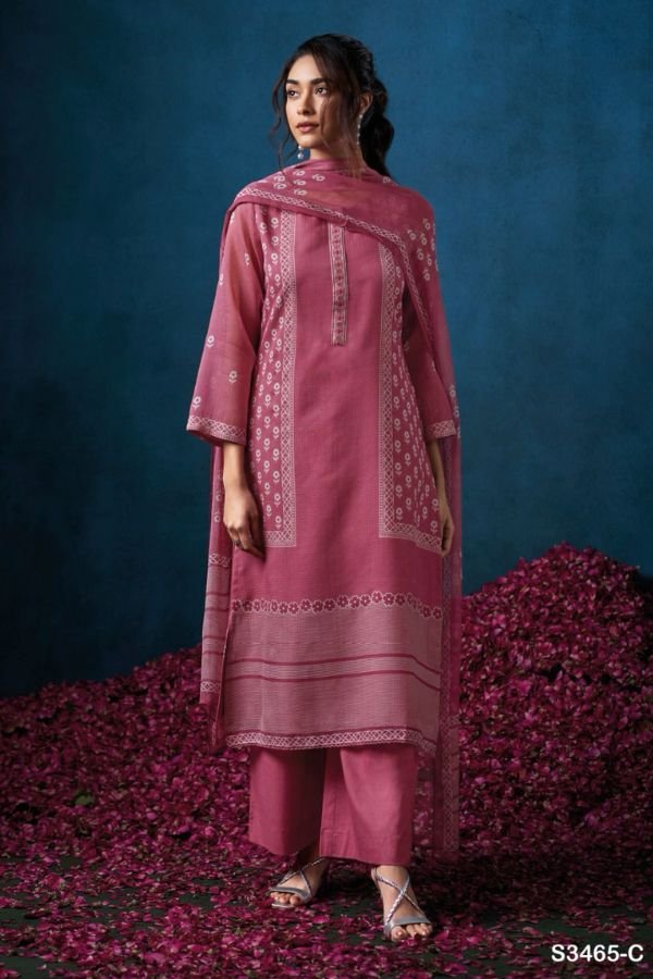 Ganga Fashion Brydan S3465 Cotton Embroidered Salwar Suit S3465-C