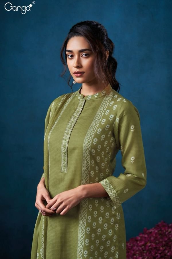 Ganga Fashion Brydan S3465 Cotton Embroidered Salwar Suit S3465-D