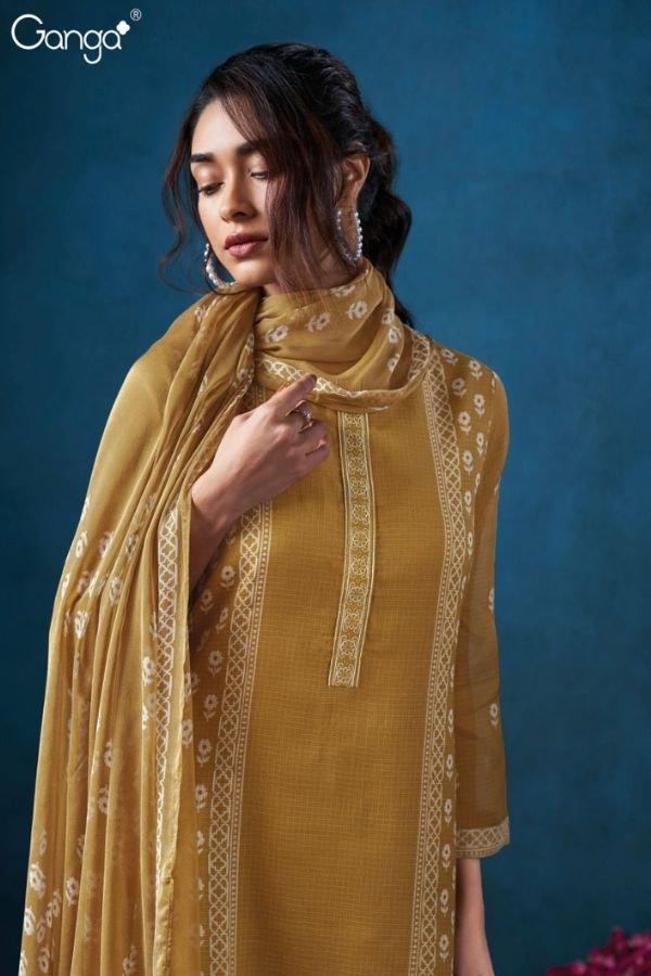 Ganga Fashion Brydan S3465 Cotton Embroidered Salwar Suit S3465-A