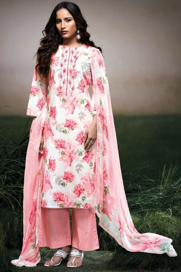 Ganga Fashion Dakota S3498 Cotton Embroidered Salwar Suit S3498-A