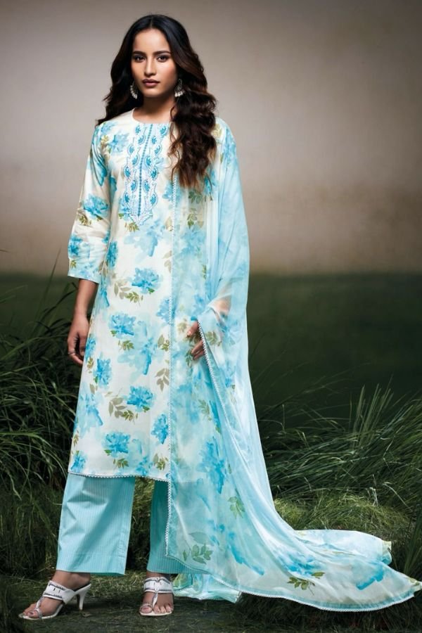 Ganga Fashion Dakota S3498 Cotton Embroidered Salwar Suit S3498-B