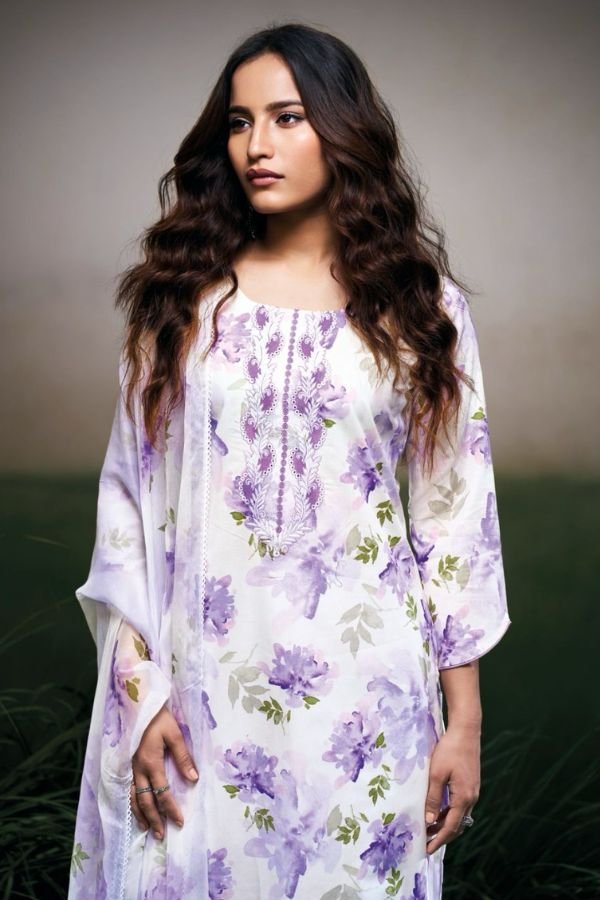 Ganga Fashion Dakota S3498 Cotton Embroidered Salwar Suit S3498-C