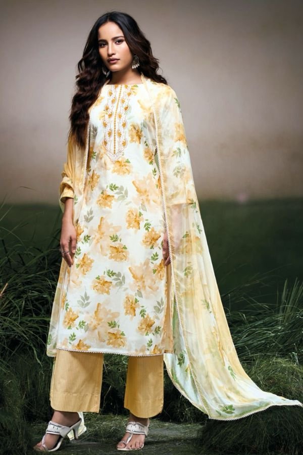Ganga Fashion Dakota S3498 Cotton Embroidered Salwar Suit S3498-D