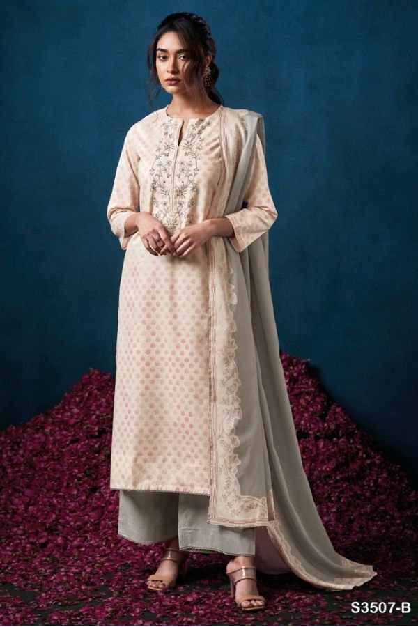 Ganga Fashion Falyn S3507 Cotton Embroidered Salwar Suit S3507-B