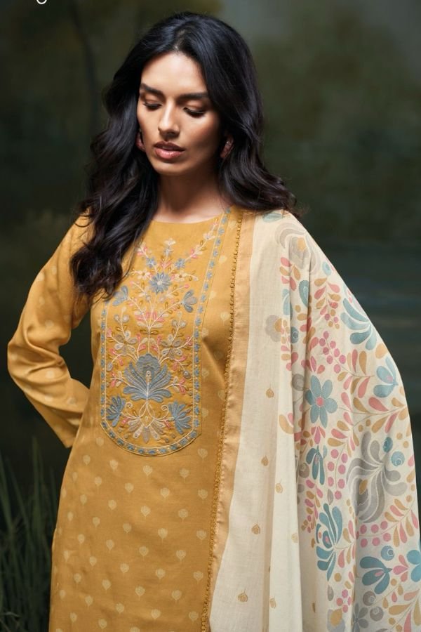 Ganga Fashion Farwa S3467 Cotton Embroidered Salwar Suit S3467-A