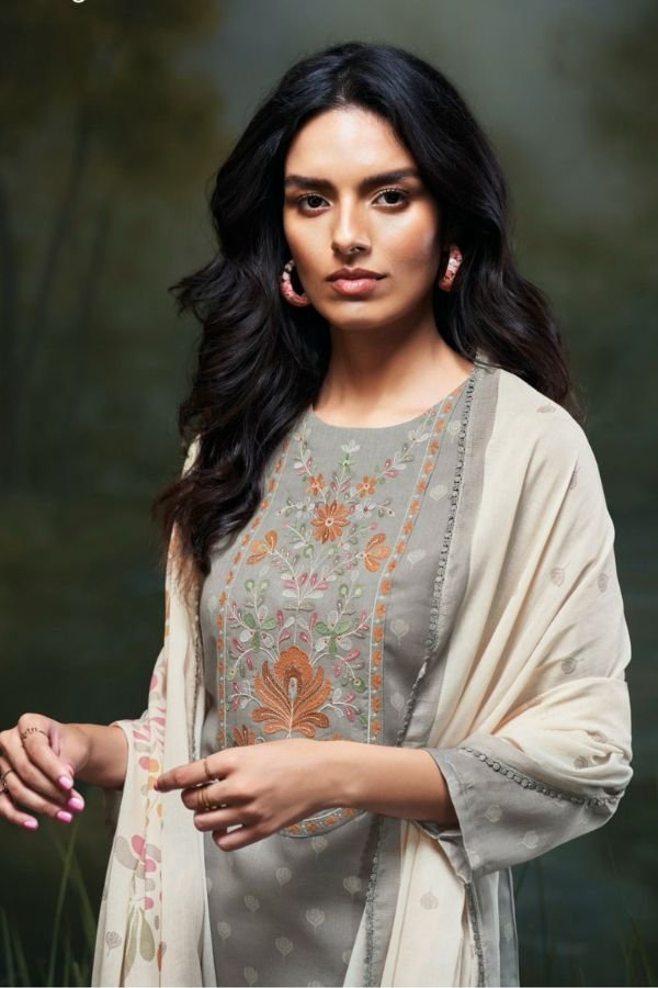 Ganga Fashion Farwa S3467 Cotton Embroidered Salwar Suit S3467-C
