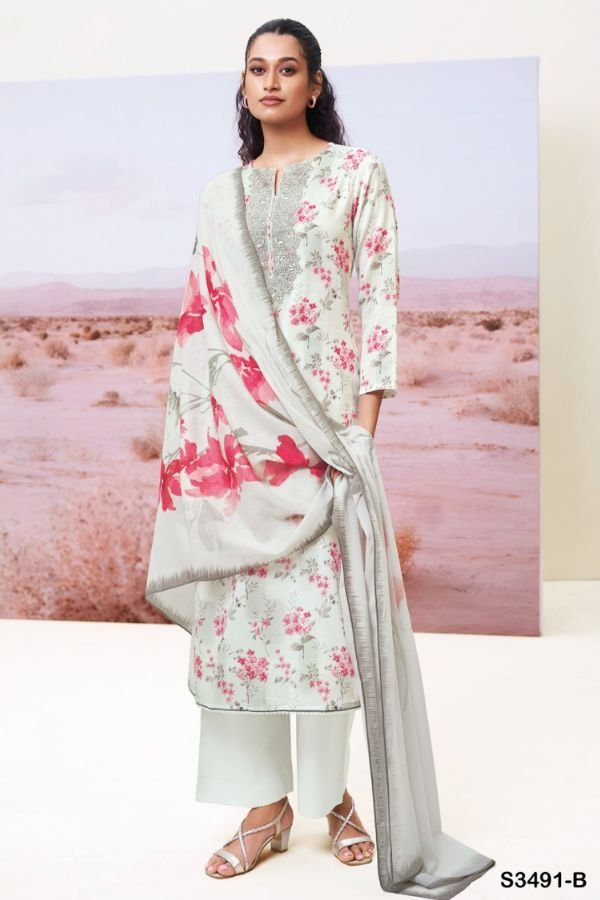 Ganga Fashion Fazeela S3491 Cotton Ladies Salwar Suit S3491-B