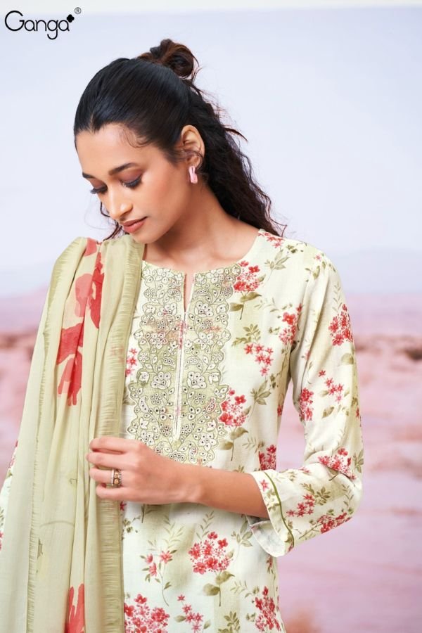 Ganga Fashion Fazeela S3491 Cotton Ladies Salwar Suit S3491-D