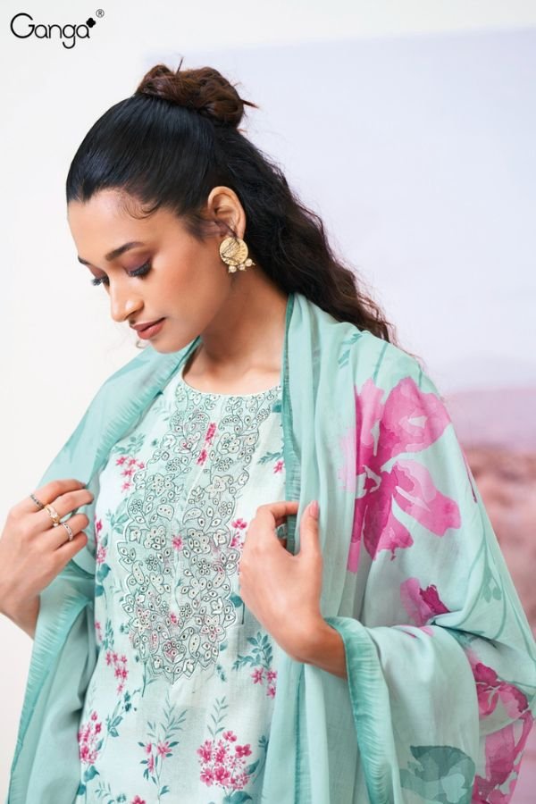 Ganga Fashion Fazeela S3491 Cotton Ladies Salwar Suit S3491-A