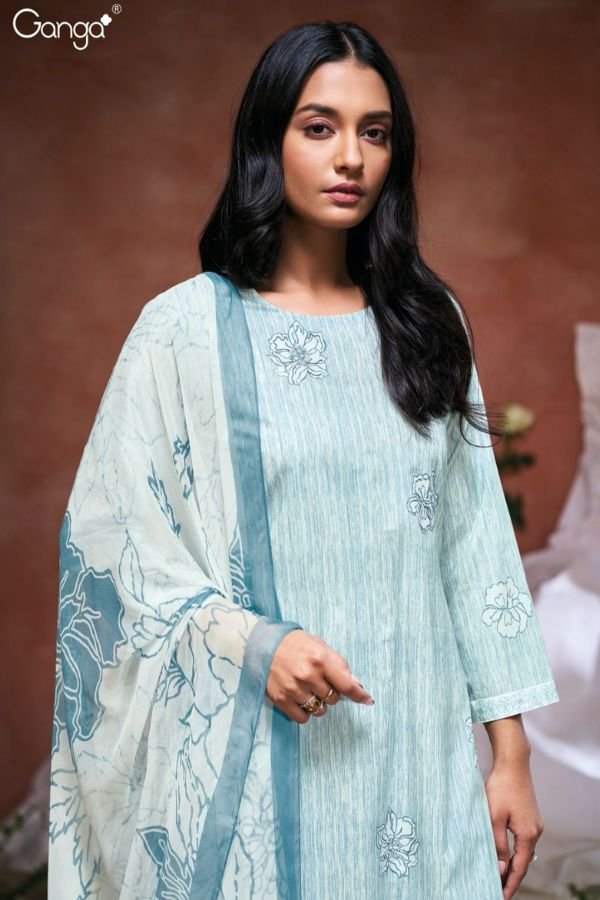 Ganga Fashion Genesis S3510 Cotton Embroidered Salwar Suit S3510-B