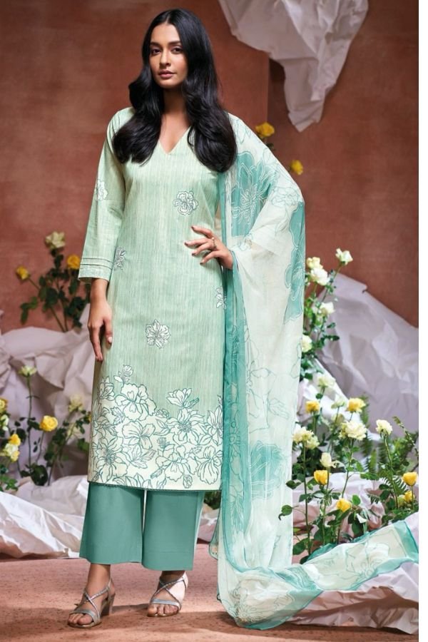 Ganga Fashion Genesis S3510 Cotton Embroidered Salwar Suit S3510-C