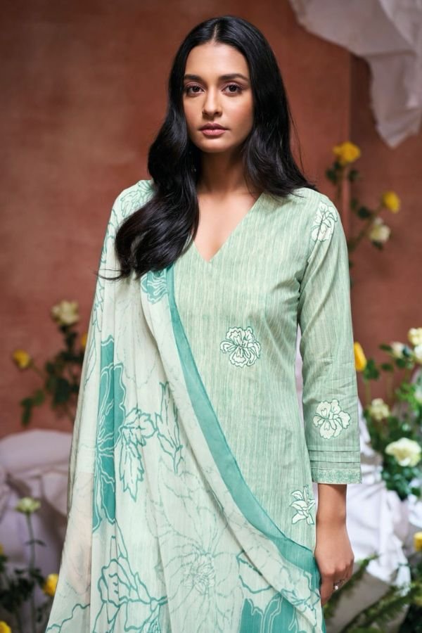 Ganga Fashion Genesis S3510 Cotton Embroidered Salwar Suit S3510-C
