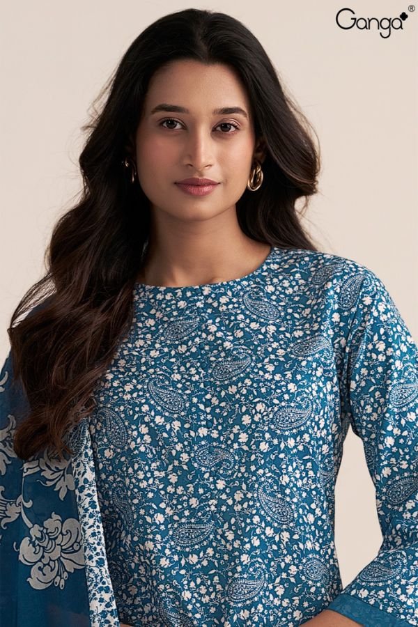 Ganga Fashion Harper S3535 Cotton Printed Salwar Suit S3535-D