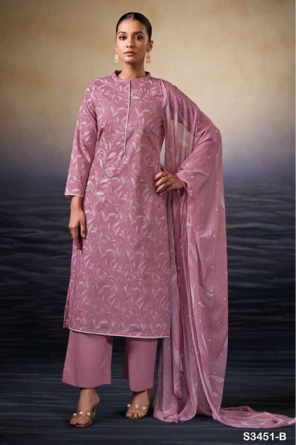 Ganga Fashion Kaczie S3451 Cotton Embroidered Salwar Suit S3451-B