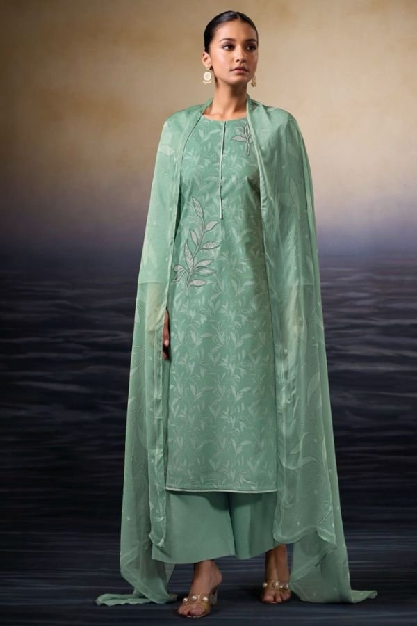 Ganga Fashion Kaczie S3451 Cotton Embroidered Salwar Suit S3451-D