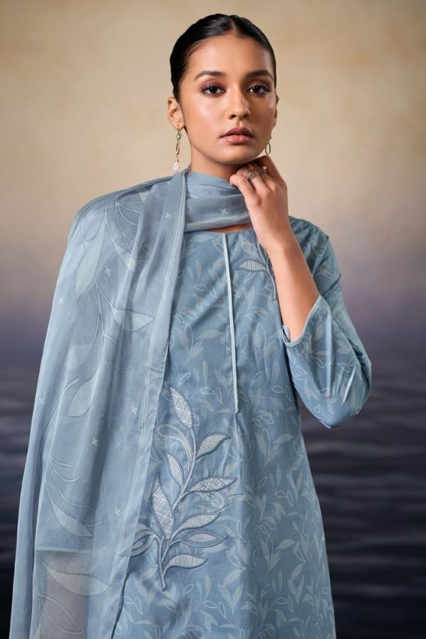 Ganga Fashion Kaczie S3451 Cotton Embroidered Salwar Suit S3451-A