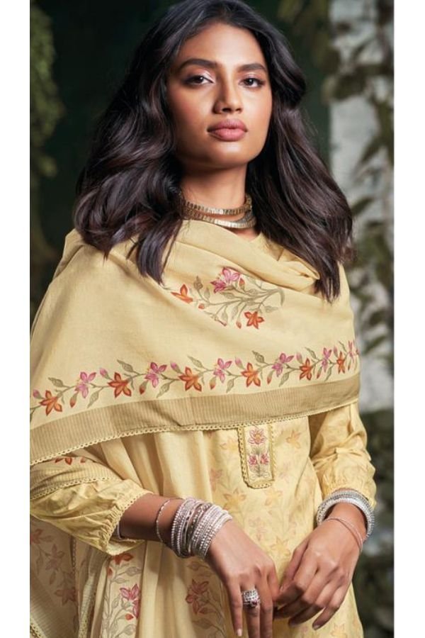 Ganga Fashion Nisrine Cotton Embroidered Salwar Suit C2264