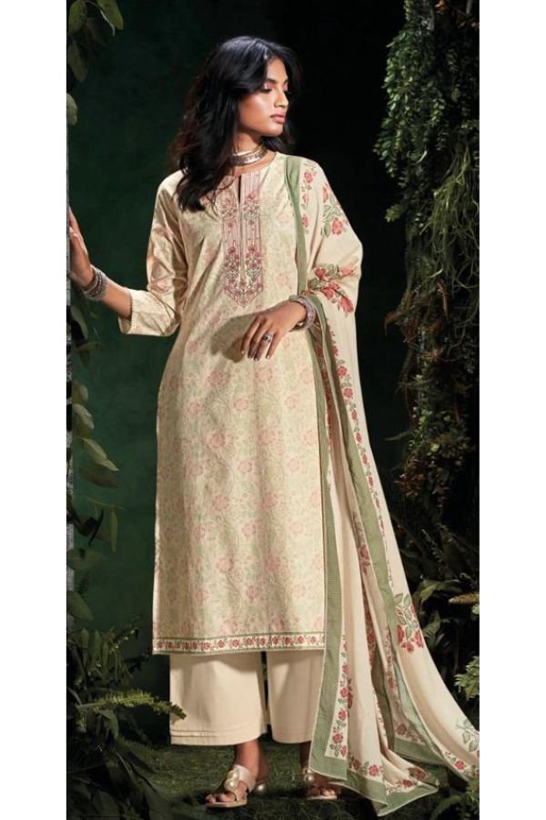 Ganga Fashion Nisrine Cotton Embroidered Salwar Suit C2265