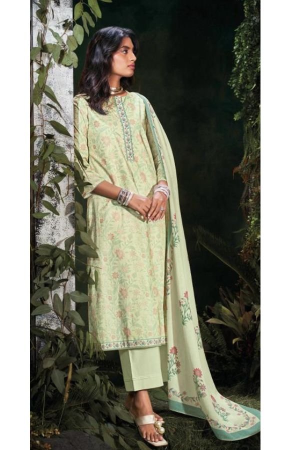 Ganga Fashion Nisrine Cotton Embroidered Salwar Suit C2266