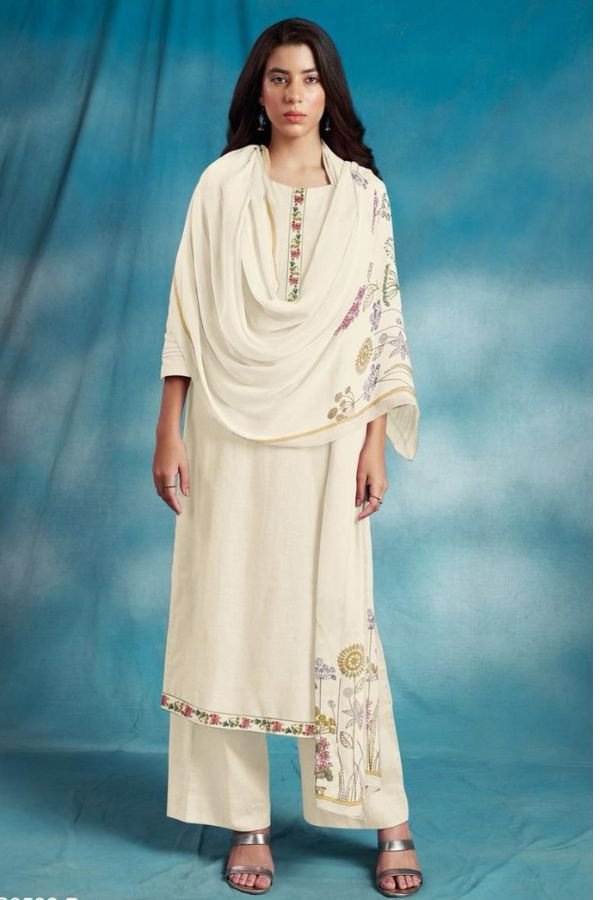 Ganga Fashion Trista S3532 Cotton Linen Salwar Suit S3532-B