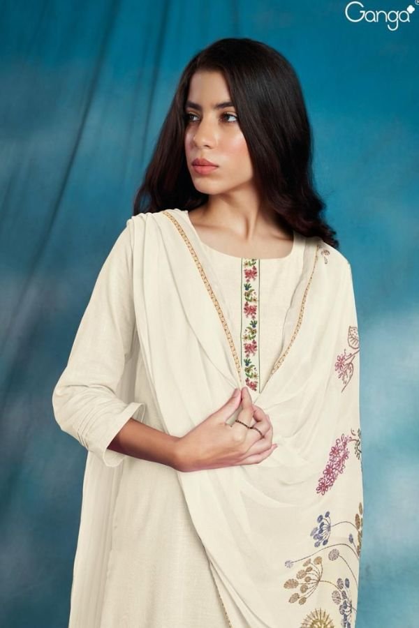 Ganga Fashion Trista S3532 Cotton Linen Salwar Suit S3532-B