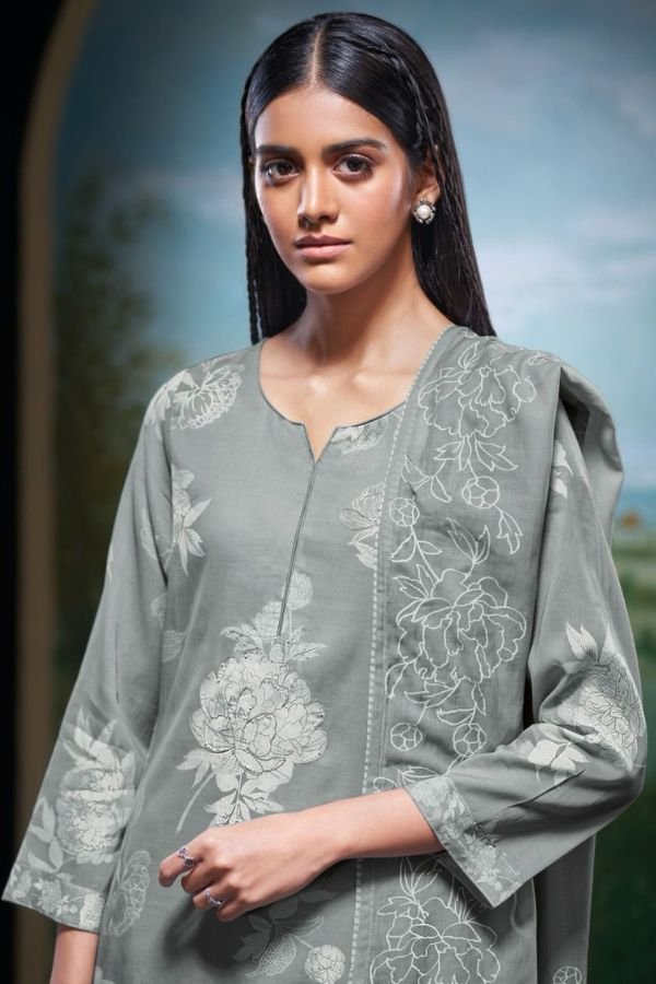 Ganga Fashions Indira S3315 Pure Mal Unstitched Salwar Suit S3315-A