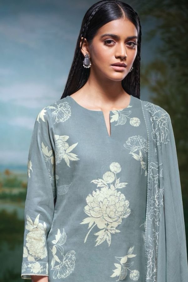 Ganga Fashions Indira S3315 Pure Mal Unstitched Salwar Suit S3315-D