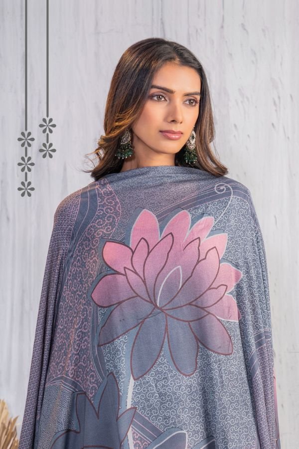 Glossy Simar Barkha Cotton Printed Salwar Suit 9075 D