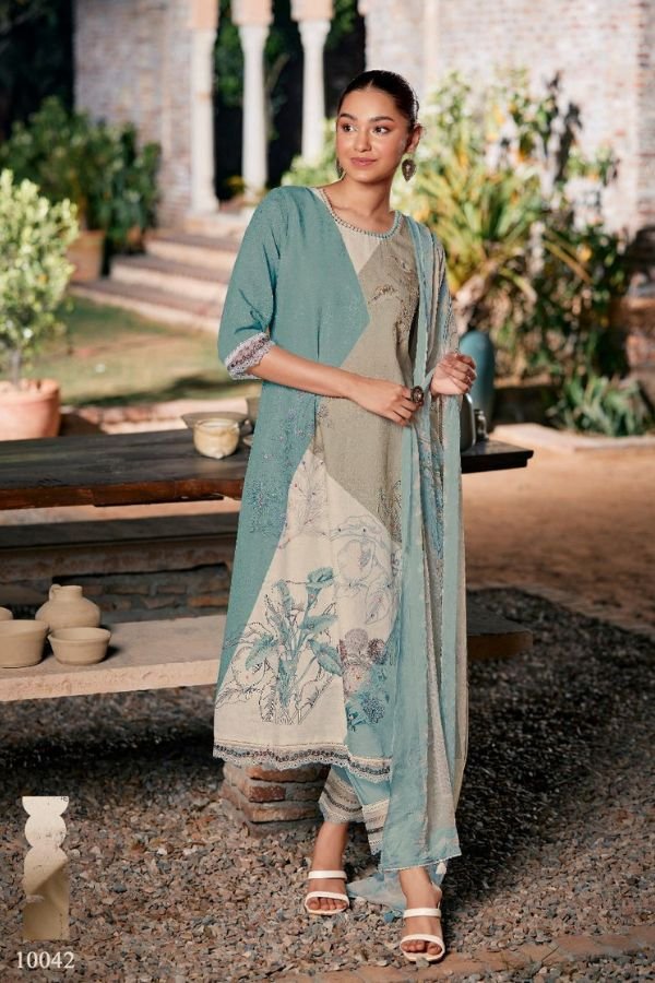 Jay Vijay Prints Aakar Pure Linen Printed Salwar Suit 10042