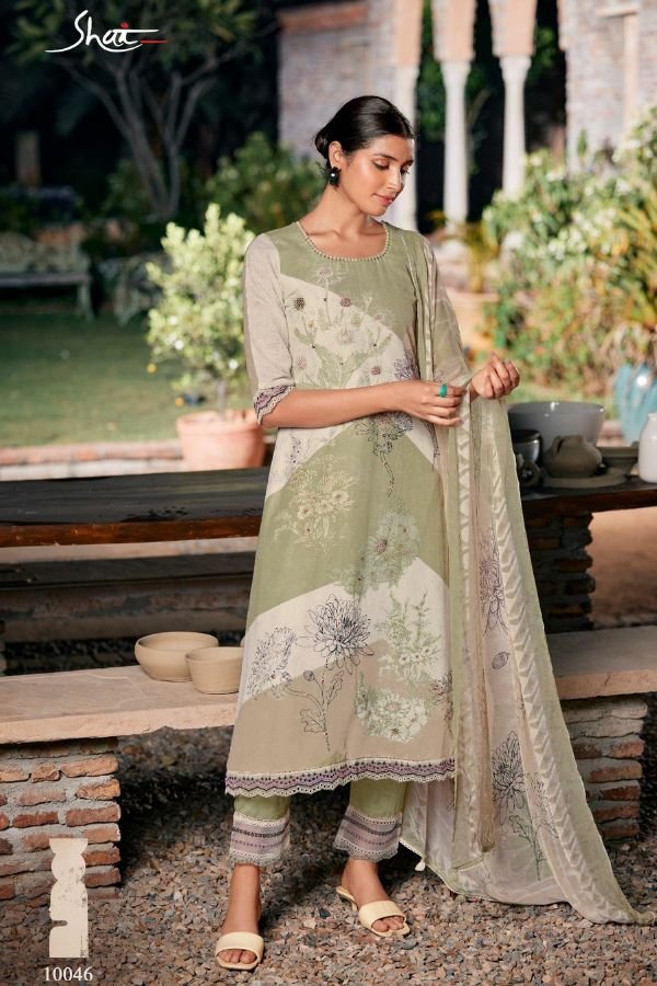 Jay Vijay Prints Aakar Pure Linen Printed Salwar Suit 10046
