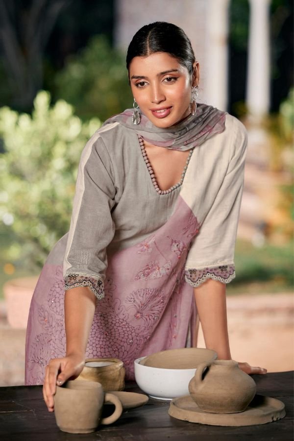 Jay Vijay Prints Aakar Pure Linen Printed Salwar Suit 10041