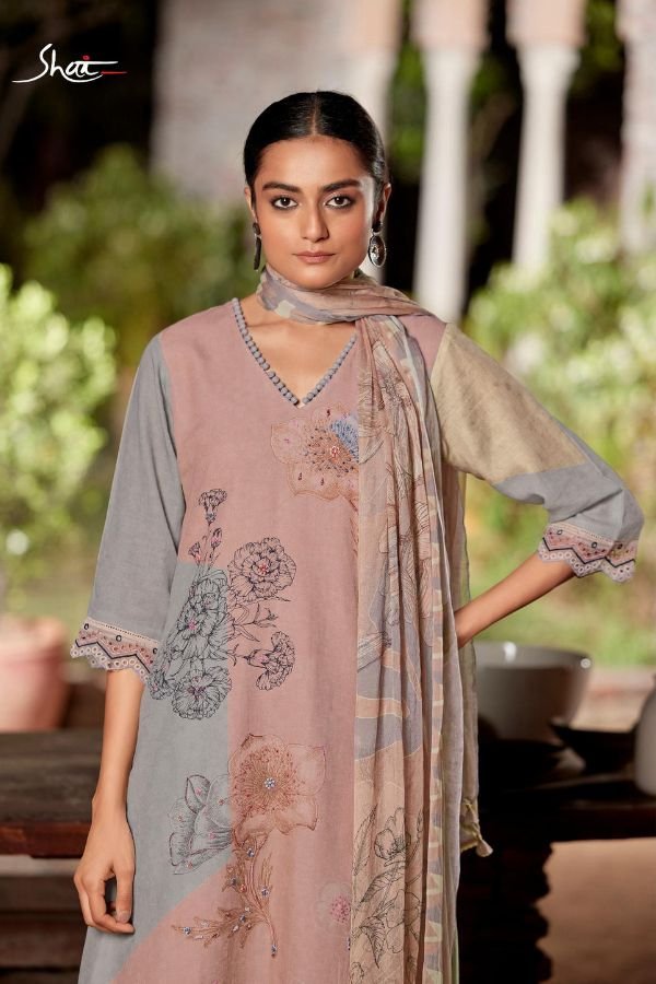 Jay Vijay Prints Aakar Pure Linen Printed Salwar Suit 10045