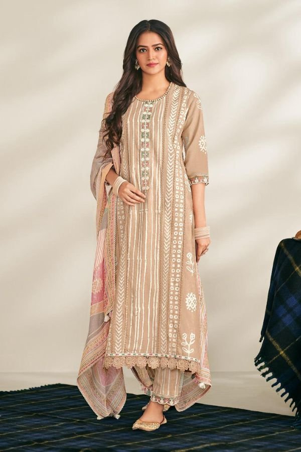 Jay Vijay Prints Gupshap Cotton Unstitched Salwar Suit 10036