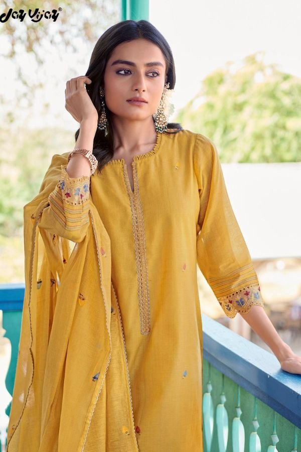 Jay Vijay Prints Hasini Cotton Unstitched Salwar Suit 10075