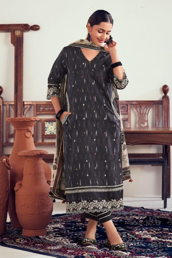 Jay Vijay Prints Iksha Cotton Unstitched Salwar Suit 9912