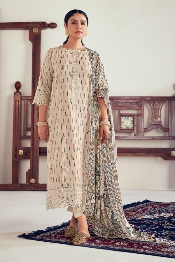 Jay Vijay Prints Iksha Cotton Unstitched Salwar Suit 9913
