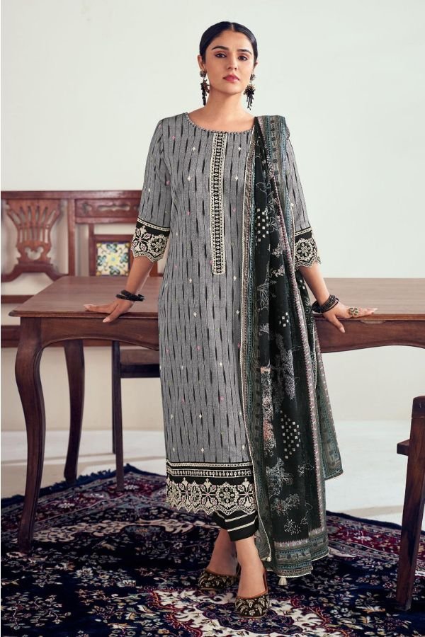 Jay Vijay Prints Iksha Cotton Unstitched Salwar Suit 9914
