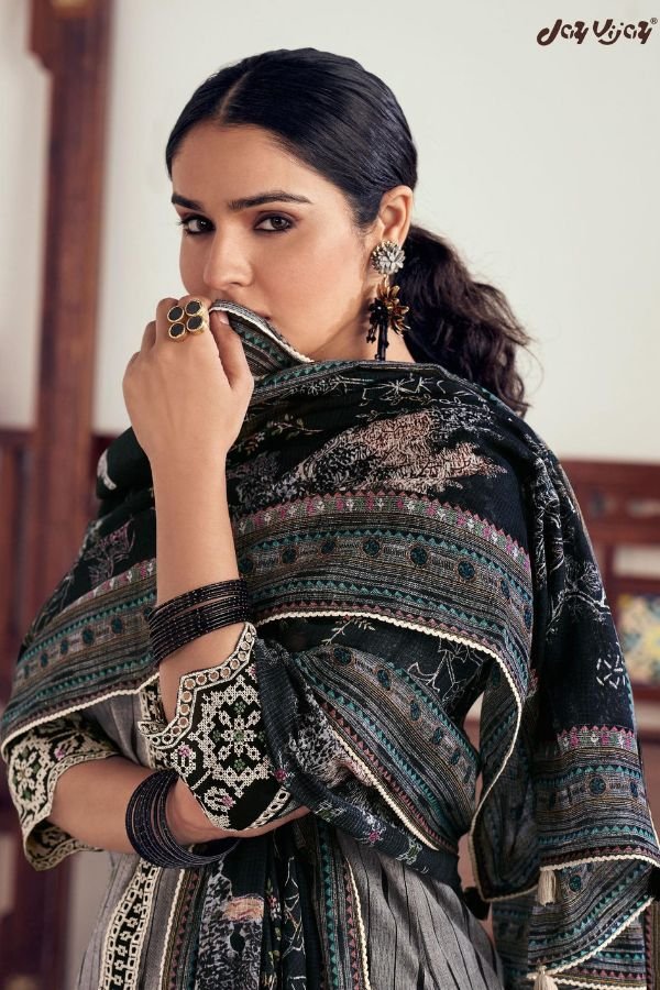 Jay Vijay Prints Iksha Cotton Unstitched Salwar Suit 9914