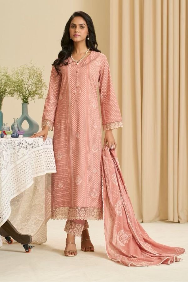 Kesar Karachi Ibadat-2 Pure Cemric Cotton Printed Suit 93005