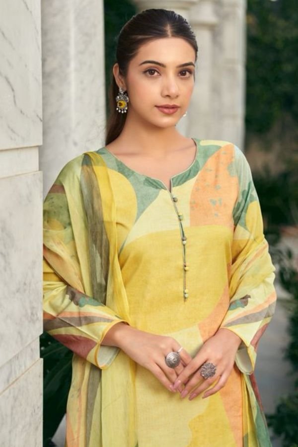 Kesar Karachi Sadiya Pure Cemric Printed Salwar Suit 2701