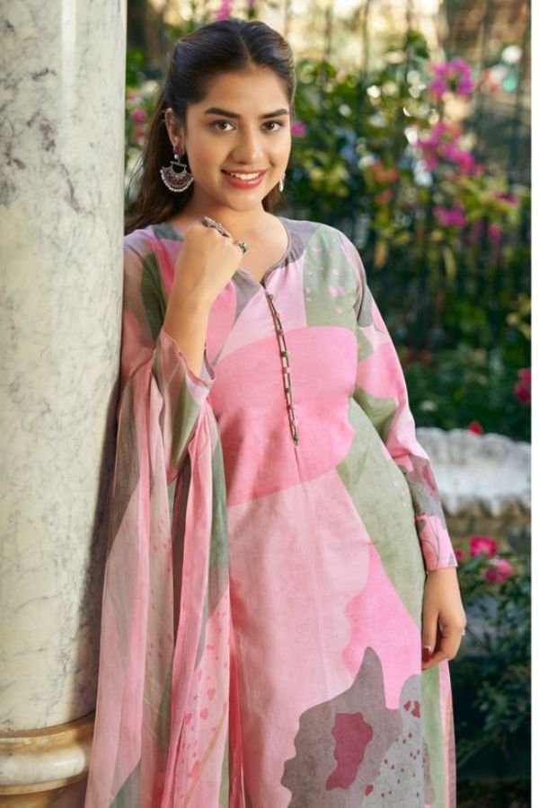 Kesar Karachi Sadiya Pure Cemric Printed Salwar Suit 2703