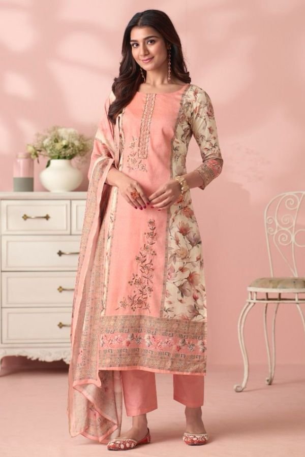 Kesar Karachi Shiana Jam Satin Printed Salwar Suit 95001