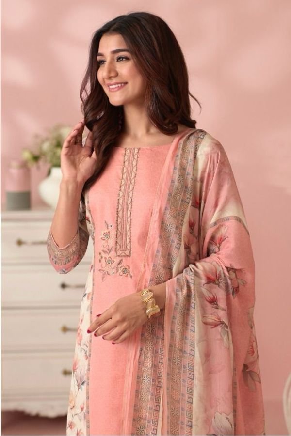 Kesar Karachi Shiana Jam Satin Printed Salwar Suit 95001