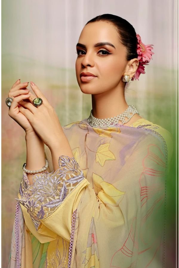 Kimora Fashion Mariyam Muslin Unstitched Ladies Suit 9611