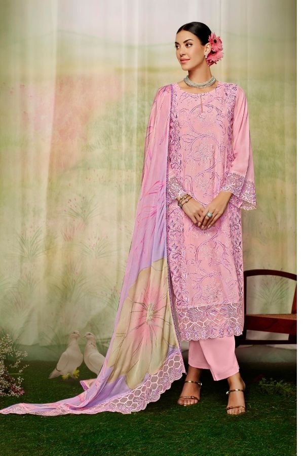 Kimora Fashion Mariyam Muslin Unstitched Ladies Suit 9612