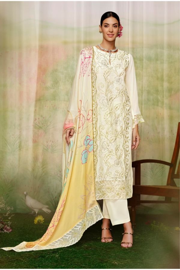 Kimora Fashion Mariyam Muslin Unstitched Ladies Suit 9614